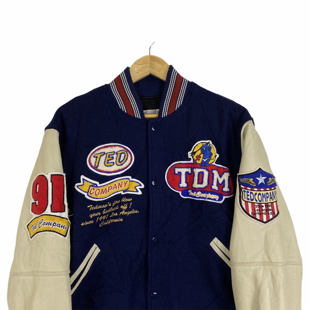 Tedman × Vintage VINTAGE TEDMAN COMPANY UNITED STATES VARSITY LEATHER JACKET Size US M / EU 48-50 / 2 - 7 Thumbnail