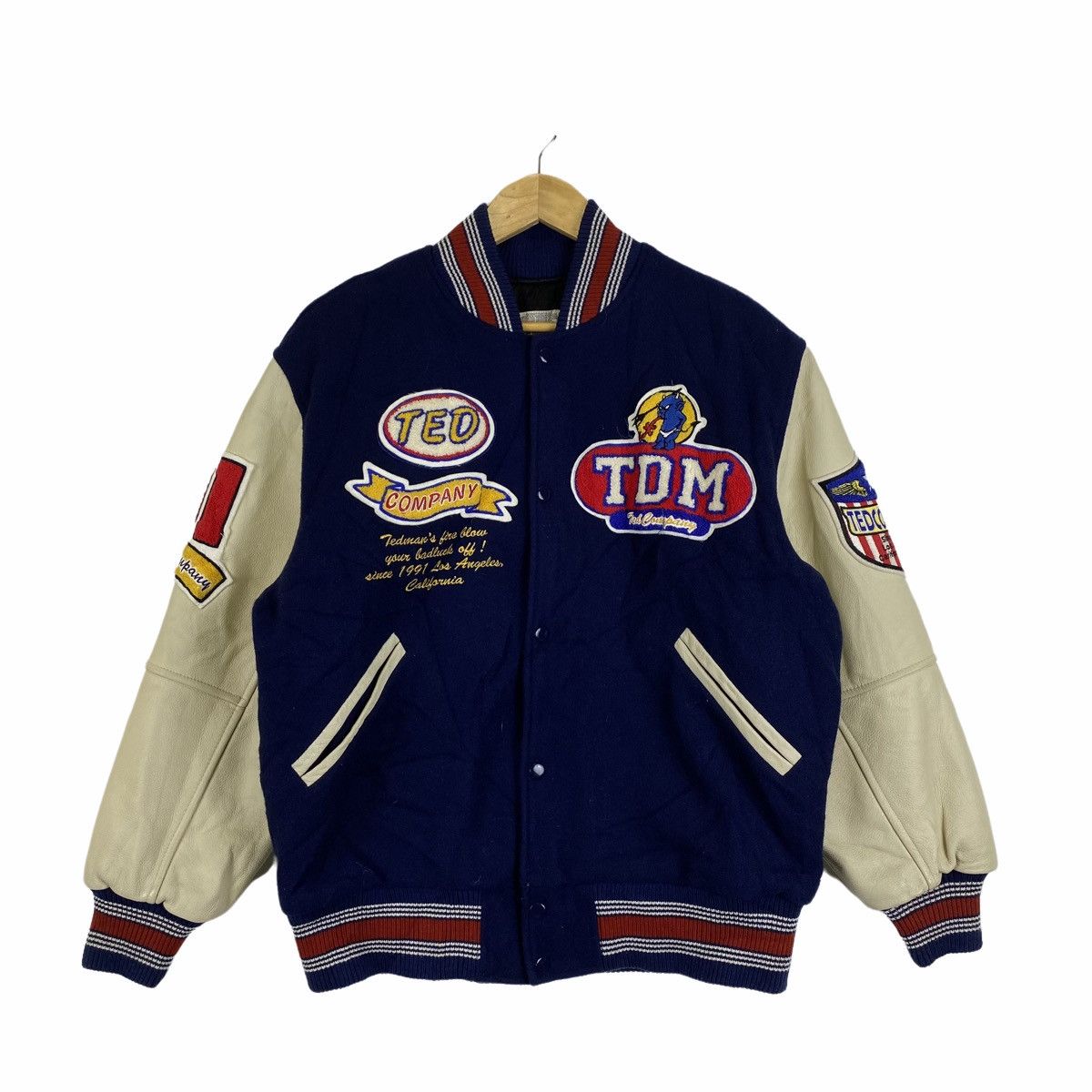 Tedman × Vintage VINTAGE TEDMAN COMPANY UNITED STATES VARSITY LEATHER JACKET Size US M / EU 48-50 / 2 - 2 Thumbnail