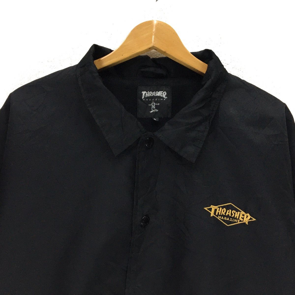 Thrasher Vintage THRASHER Flame Windbreaker Jacket Size US L / EU 52-54 / 3 - 5 Thumbnail