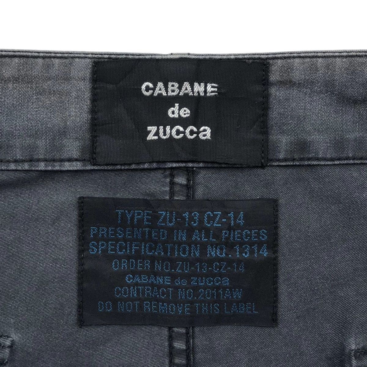 CABANE de ZUCCa 🔥Cabane de zucca Dyed Two Tone Trousers In Black Pants Size US 33 - 11 Thumbnail