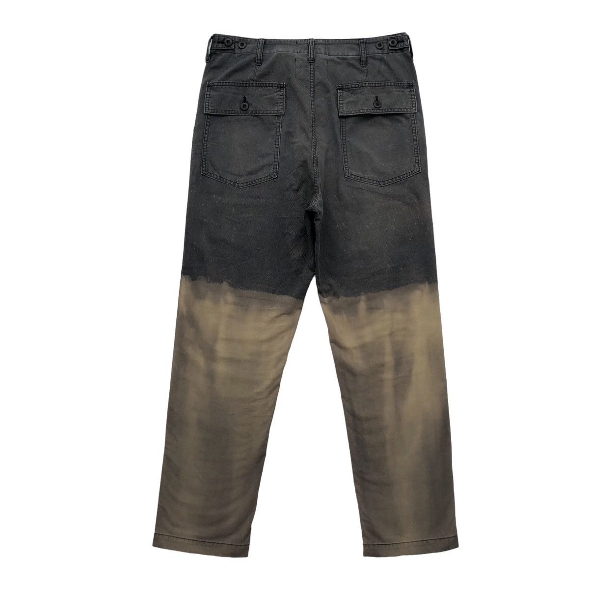 CABANE de ZUCCa 🔥Cabane de zucca Dyed Two Tone Trousers In Black Pants Size US 33 - 10 Thumbnail
