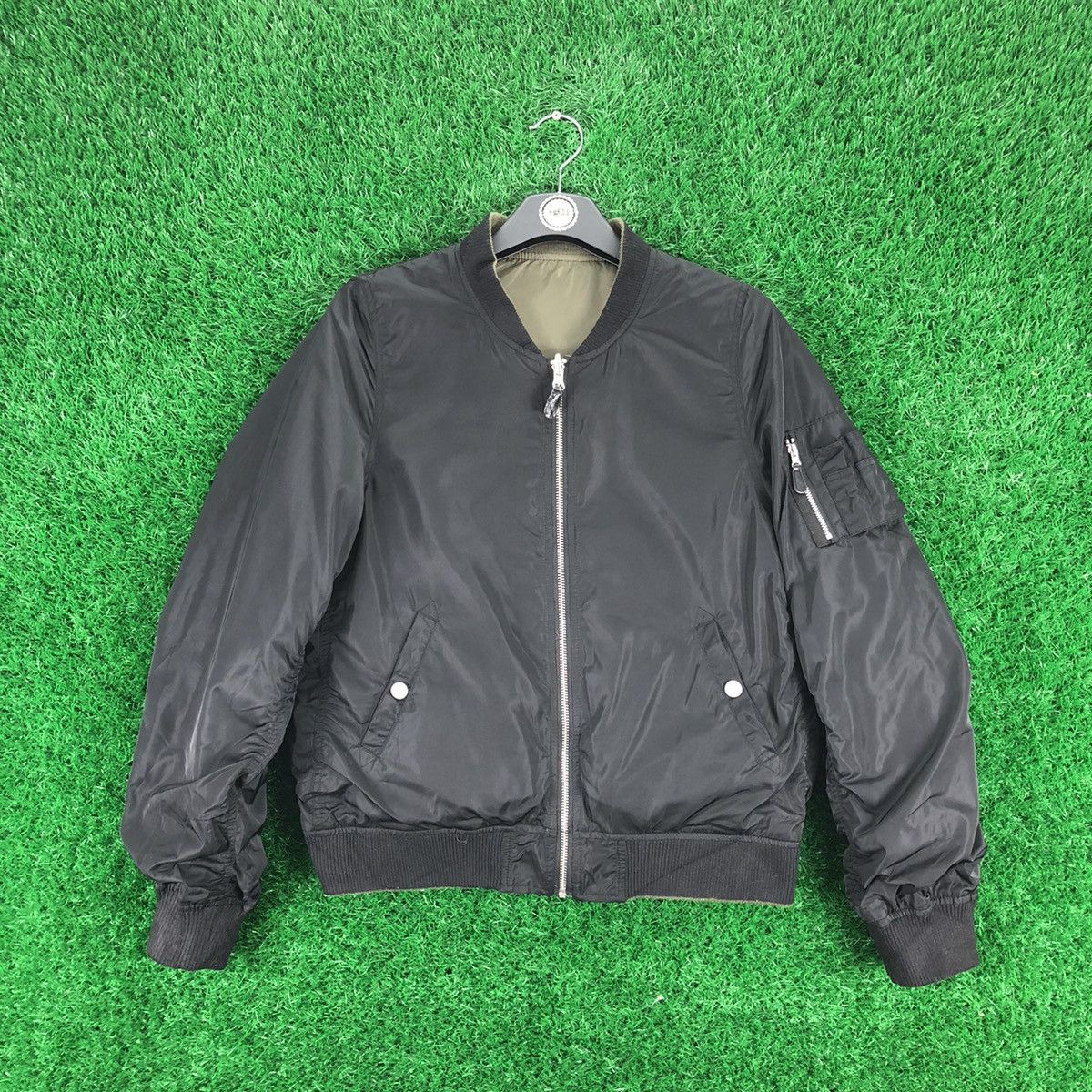 Japanese Brand Bomber Jacket Reversible by Privite Pause Size US XS / EU 42 / 0 - 1 Thumbnail