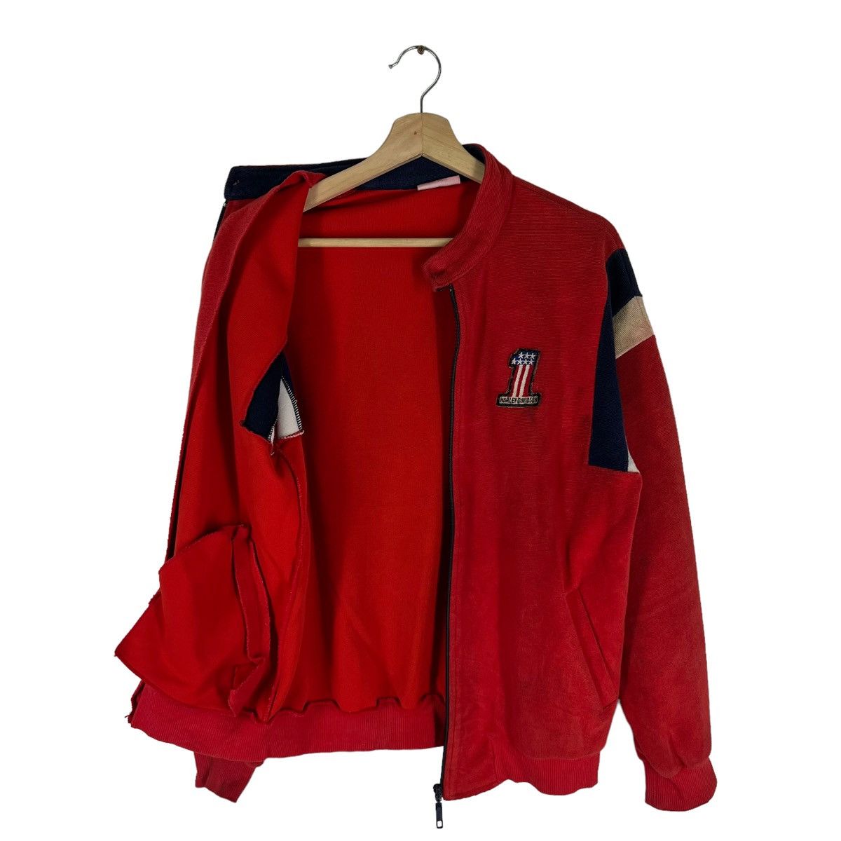 Japanese Brand × Sports Specialties VINTAGE HONDA HARLEY DAVIDSON ZIPPER SURVIVAL JACKET Size US M / EU 48-50 / 2 - 8 Thumbnail