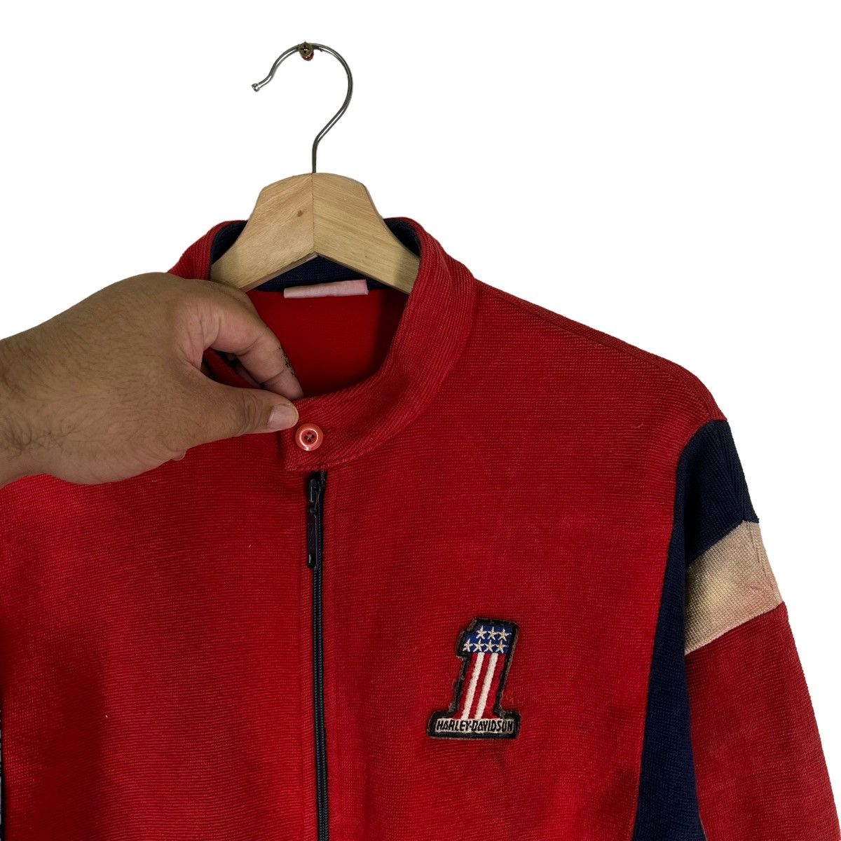 Japanese Brand × Sports Specialties VINTAGE HONDA HARLEY DAVIDSON ZIPPER SURVIVAL JACKET Size US M / EU 48-50 / 2 - 7 Thumbnail