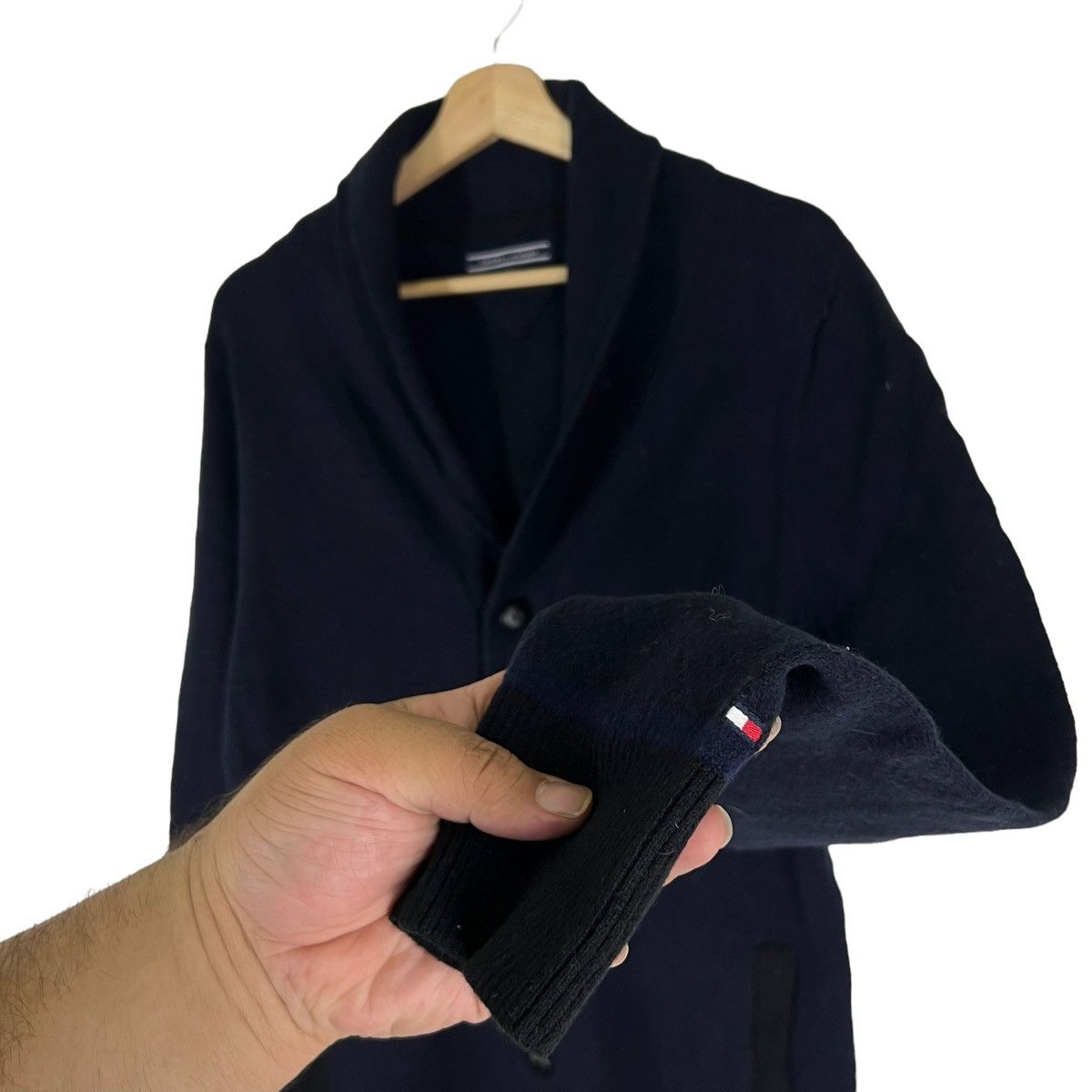 Japanese Brand VINTAGE LIGHT CARDIGAN TOMMY HILFIGER JAPAN Size US XL / EU 56 / 4 - 5 Thumbnail