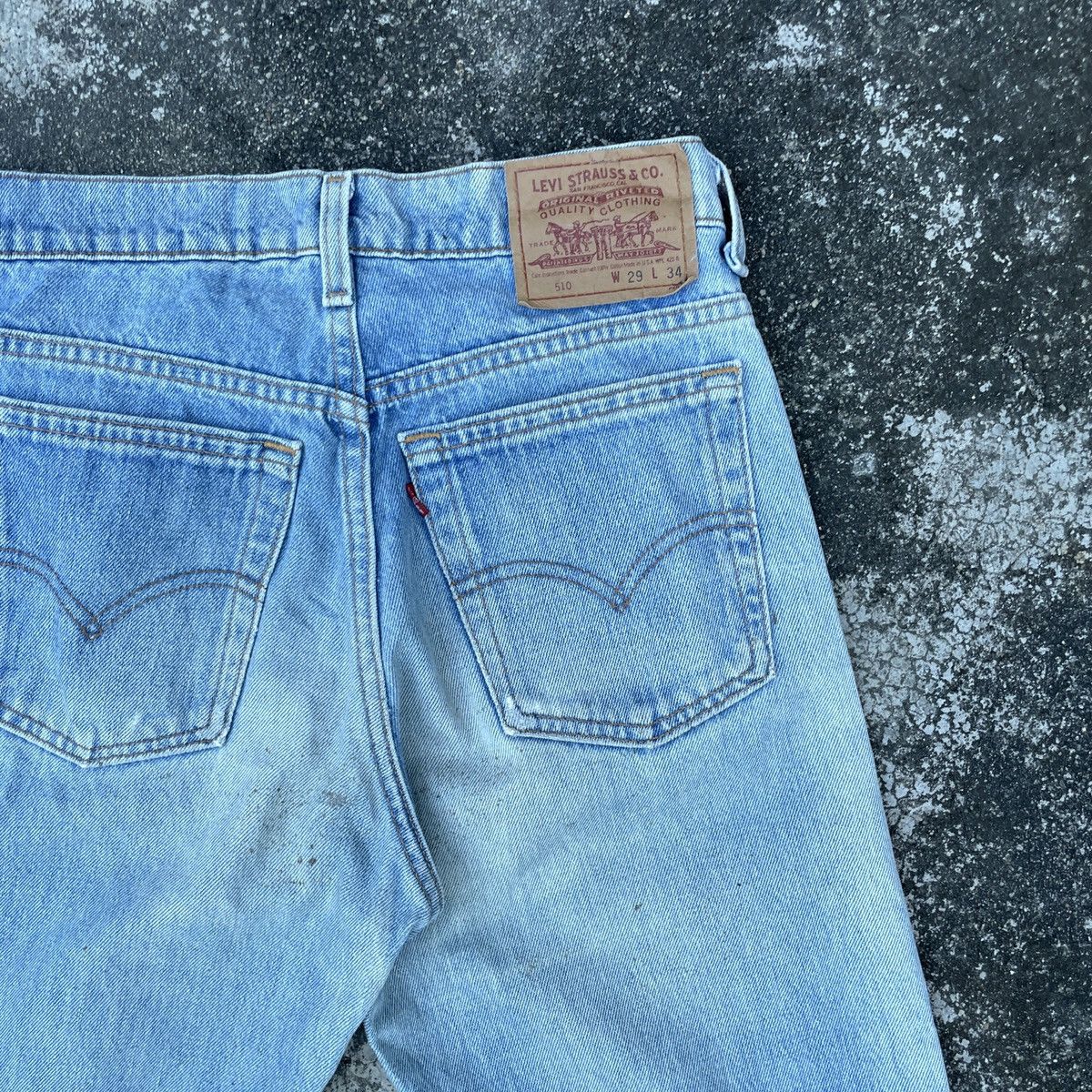Levi's Vintage 90s Levis 510 Distressed Denim Jeans Size US 28 / EU 44 - 8 Thumbnail