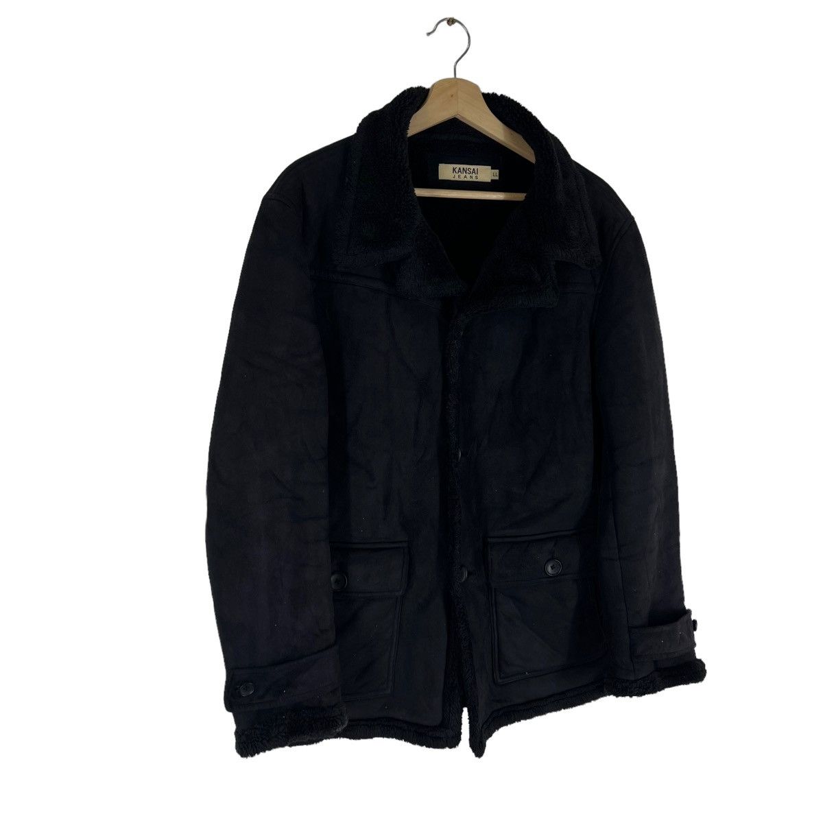 Japanese Brand VINTAGE KANSAI JEANS B 3 STYLE JACKET MINK FUR LINING Size US L / EU 52-54 / 3 - 2 Thumbnail
