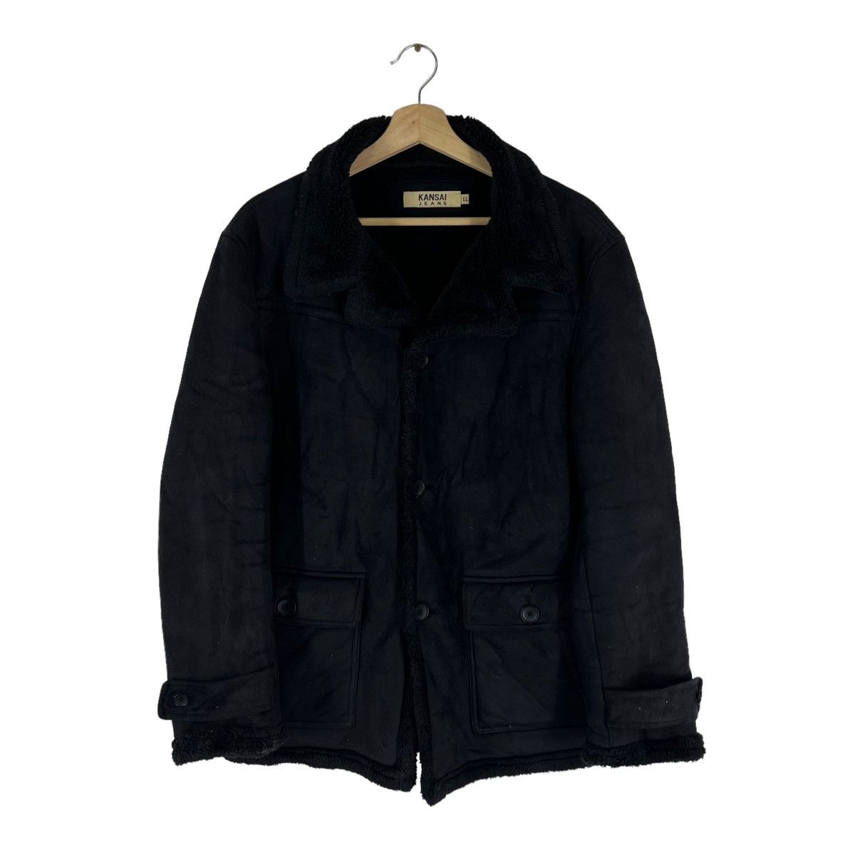 Japanese Brand VINTAGE KANSAI JEANS B 3 STYLE JACKET MINK FUR LINING Size US L / EU 52-54 / 3 - 1 Thumbnail