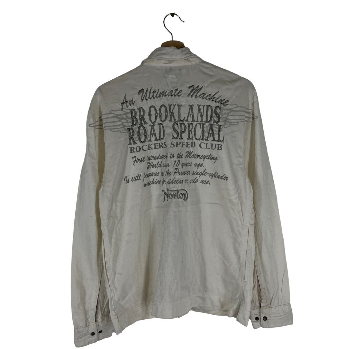 Japanese Brand VINTAGE NORTON MOTORCYCLE OVERPRINT BUTTON JACKET Size US M / EU 48-50 / 2 - 1 Thumbnail