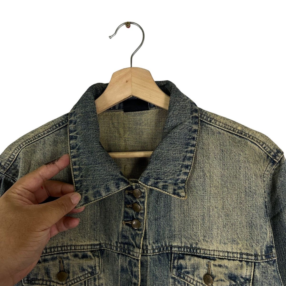 Japanese Brand DENIM BIKER PARACHUTE JACKET EXACT! JAPAN Size US M / EU 48-50 / 2 - 6 Thumbnail