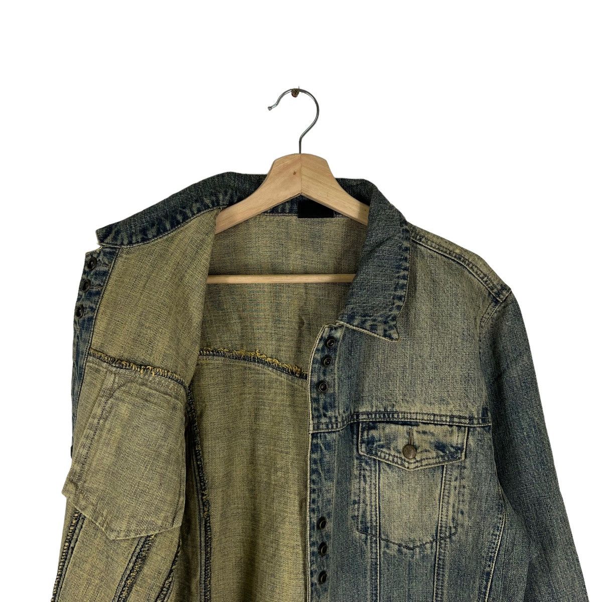 Japanese Brand DENIM BIKER PARACHUTE JACKET EXACT! JAPAN Size US M / EU 48-50 / 2 - 11 Thumbnail