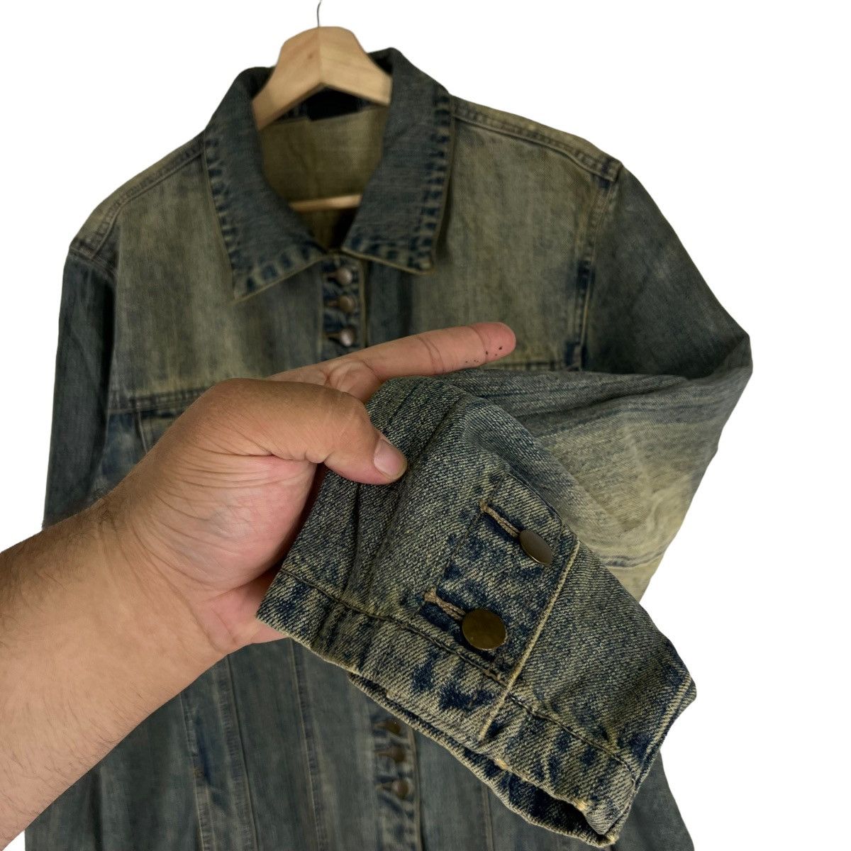 Japanese Brand DENIM BIKER PARACHUTE JACKET EXACT! JAPAN Size US M / EU 48-50 / 2 - 5 Thumbnail