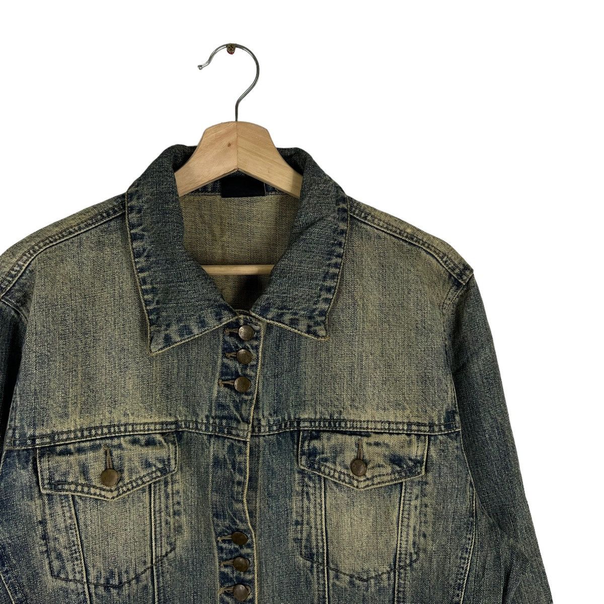 Japanese Brand DENIM BIKER PARACHUTE JACKET EXACT! JAPAN Size US M / EU 48-50 / 2 - 7 Thumbnail