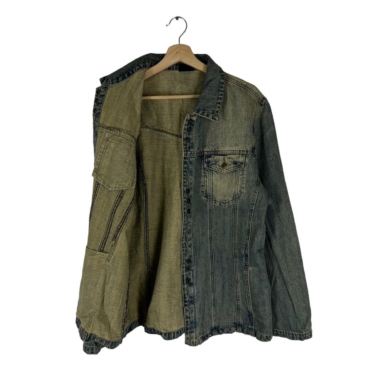 Japanese Brand DENIM BIKER PARACHUTE JACKET EXACT! JAPAN Size US M / EU 48-50 / 2 - 8 Thumbnail