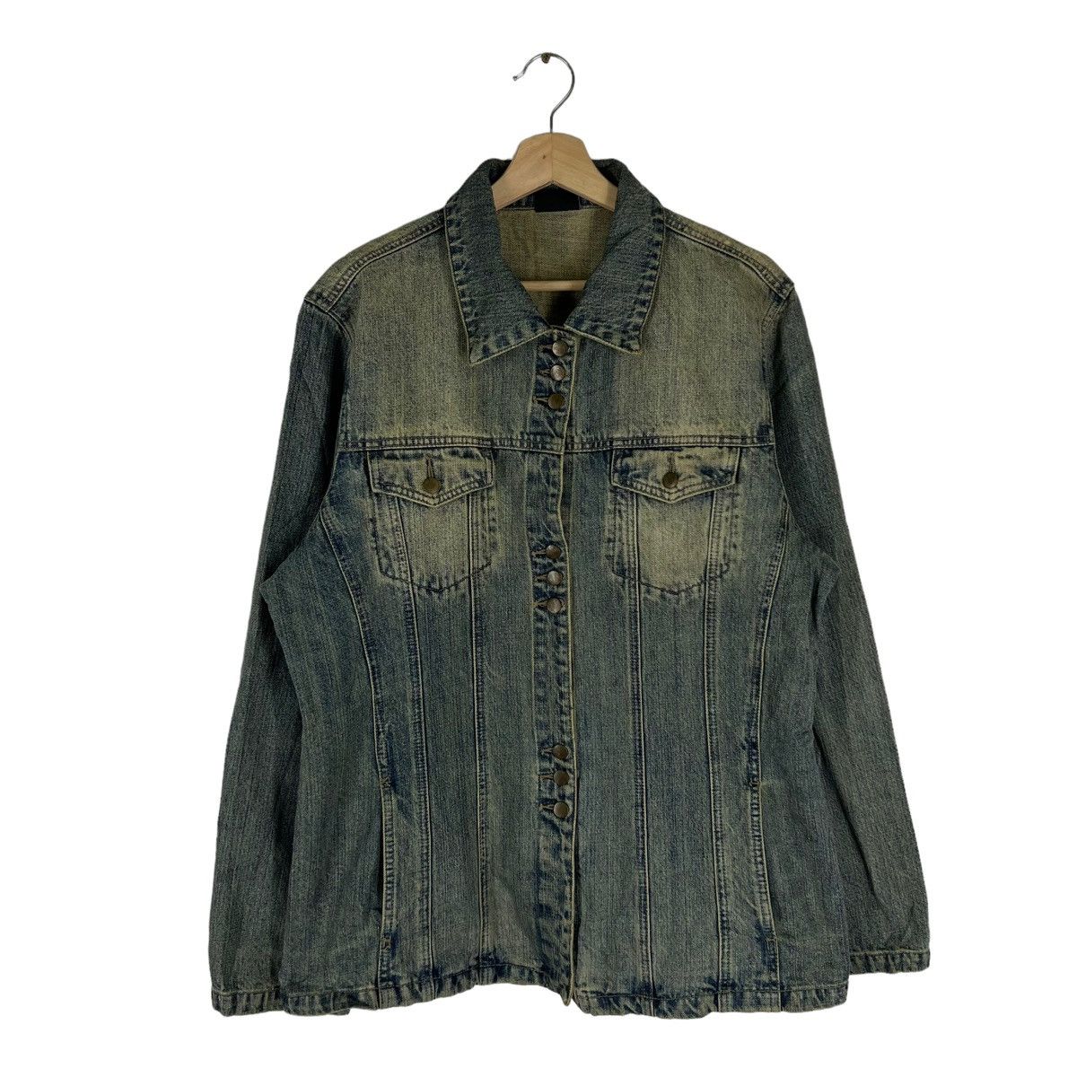 Japanese Brand DENIM BIKER PARACHUTE JACKET EXACT! JAPAN Size US M / EU 48-50 / 2 - 1 Thumbnail