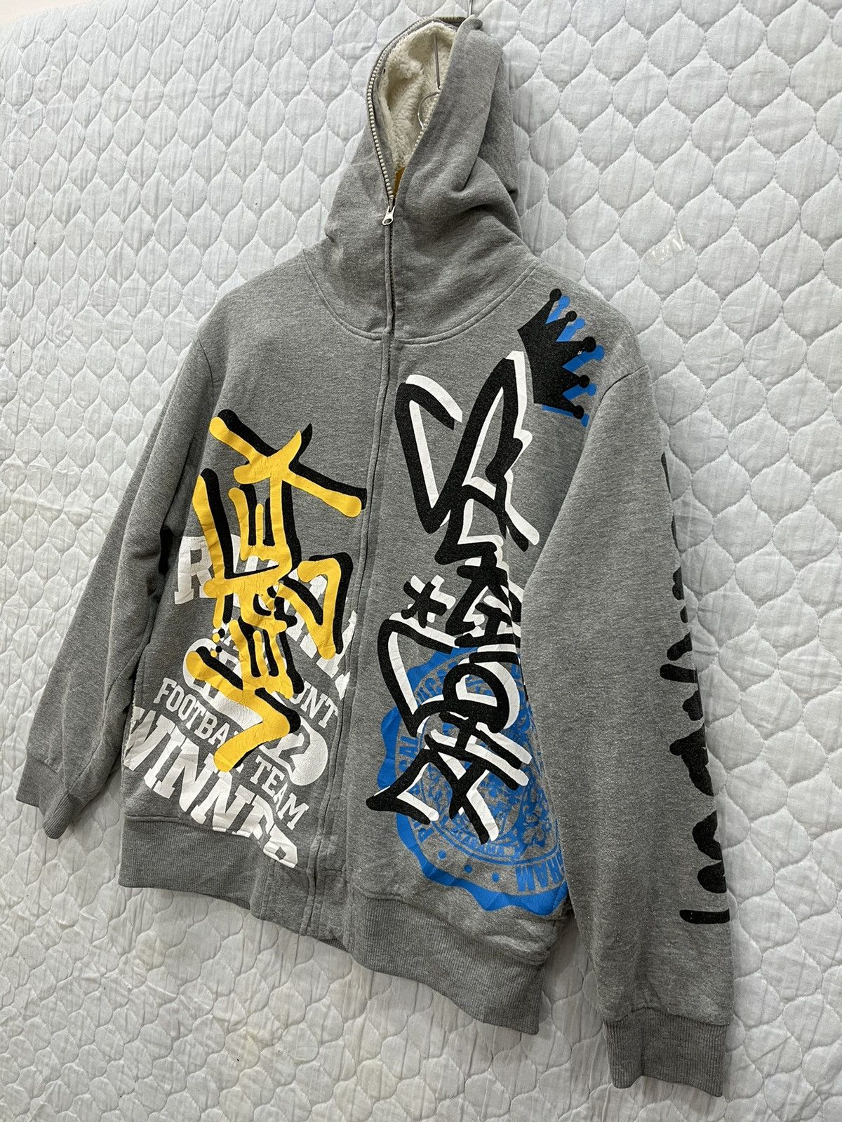 Japanese Brand (BB). VINTAGE LOCK HEAVEN FULLPRINT HOODIE SWEATER Size US M / EU 48-50 / 2 - 2 Thumbnail