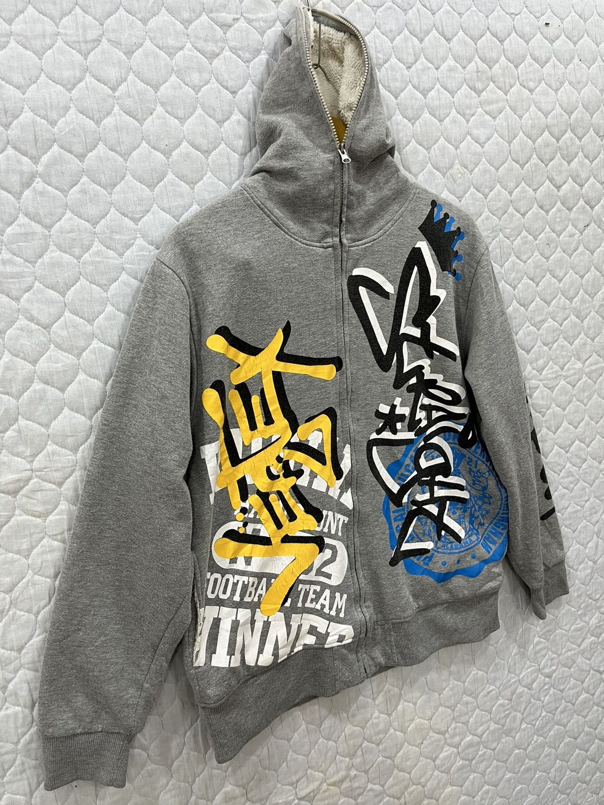 Japanese Brand (BB). VINTAGE LOCK HEAVEN FULLPRINT HOODIE SWEATER Size US M / EU 48-50 / 2 - 3 Thumbnail
