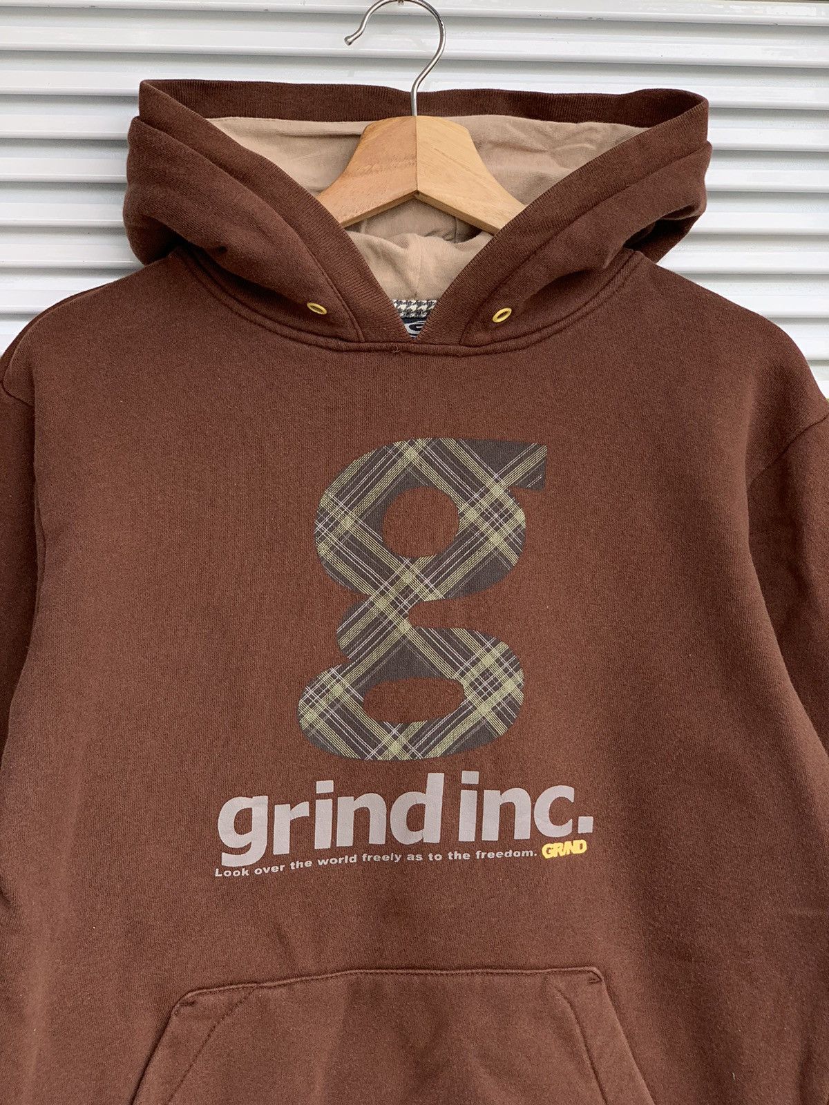 grindlondon Grind Skateboard Brown Pullover Hoodie Travis Scott Size M / US 6-8 / IT 42-44 - 2 Thumbnail