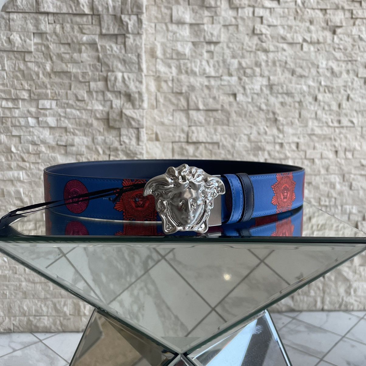 Versace Versace Saffiano Belt Size 90 Size 30 - 1 Thumbnail