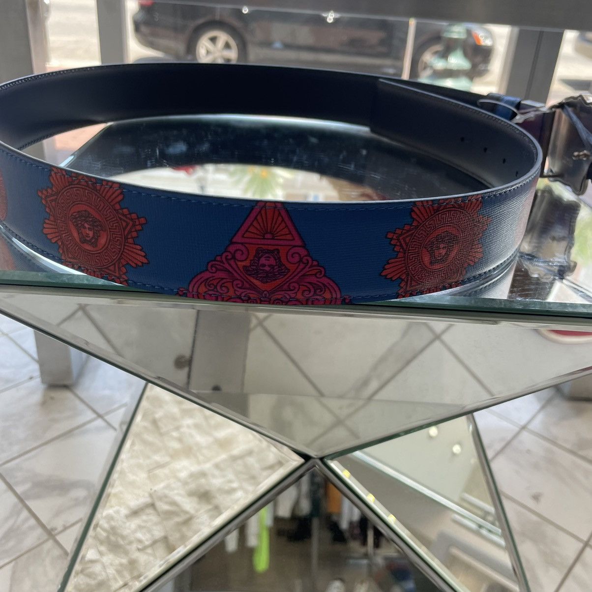 Versace Versace Saffiano Belt Size 90 Size 30 - 2 Thumbnail