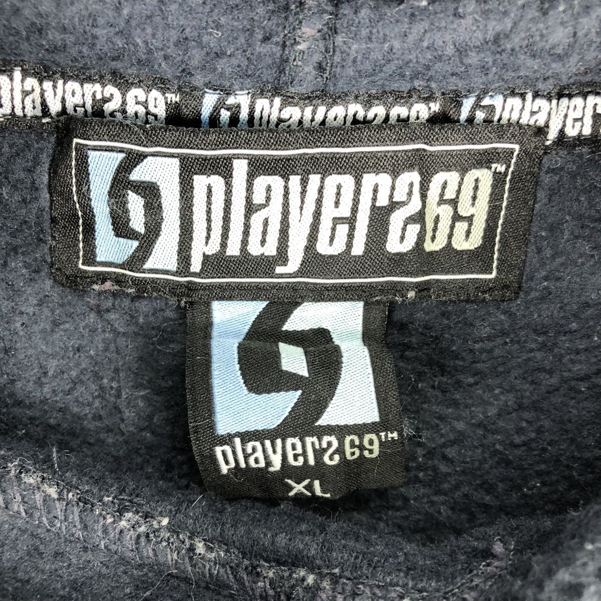 Japanese Brand Vintage Playerz 69 Fleece Sweatshirt Hoodie Big Size Size US XXL / EU 58 / 5 - 10 Thumbnail