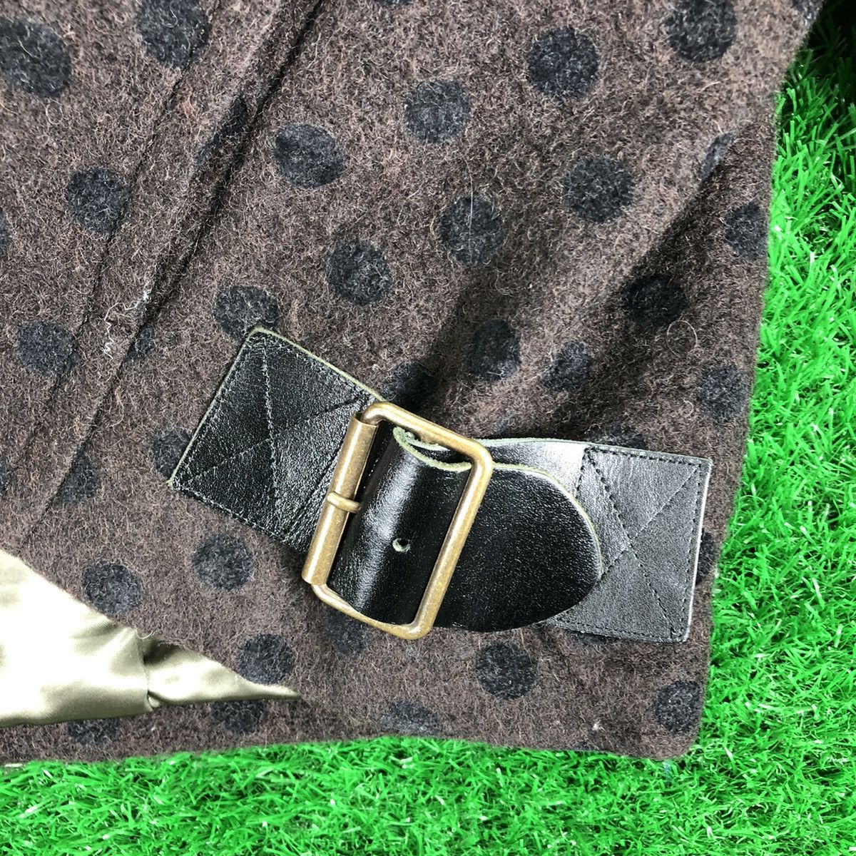 Japanese Brand Vintage Wool Double Collar Jacket Cropped Polka Dot by Laula Size XS / US 0-2 / IT 36-38 - 10 Thumbnail