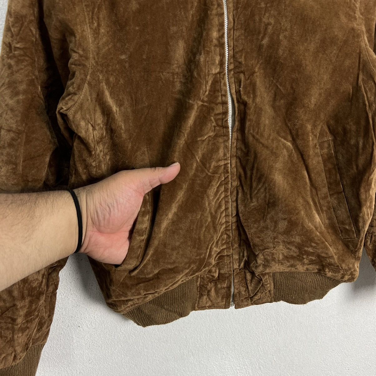 Japanese Brand VINTAGE VELVET VARSITY JACKET JAPANESE BRAND Size US L / EU 52-54 / 3 - 4 Thumbnail