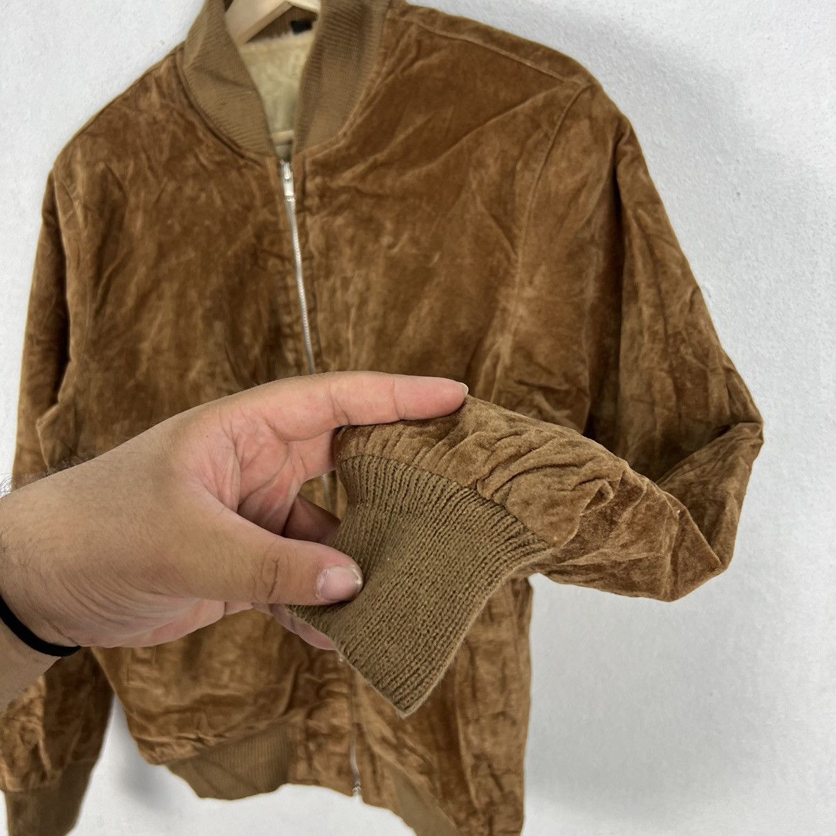Japanese Brand VINTAGE VELVET VARSITY JACKET JAPANESE BRAND Size US L / EU 52-54 / 3 - 5 Thumbnail