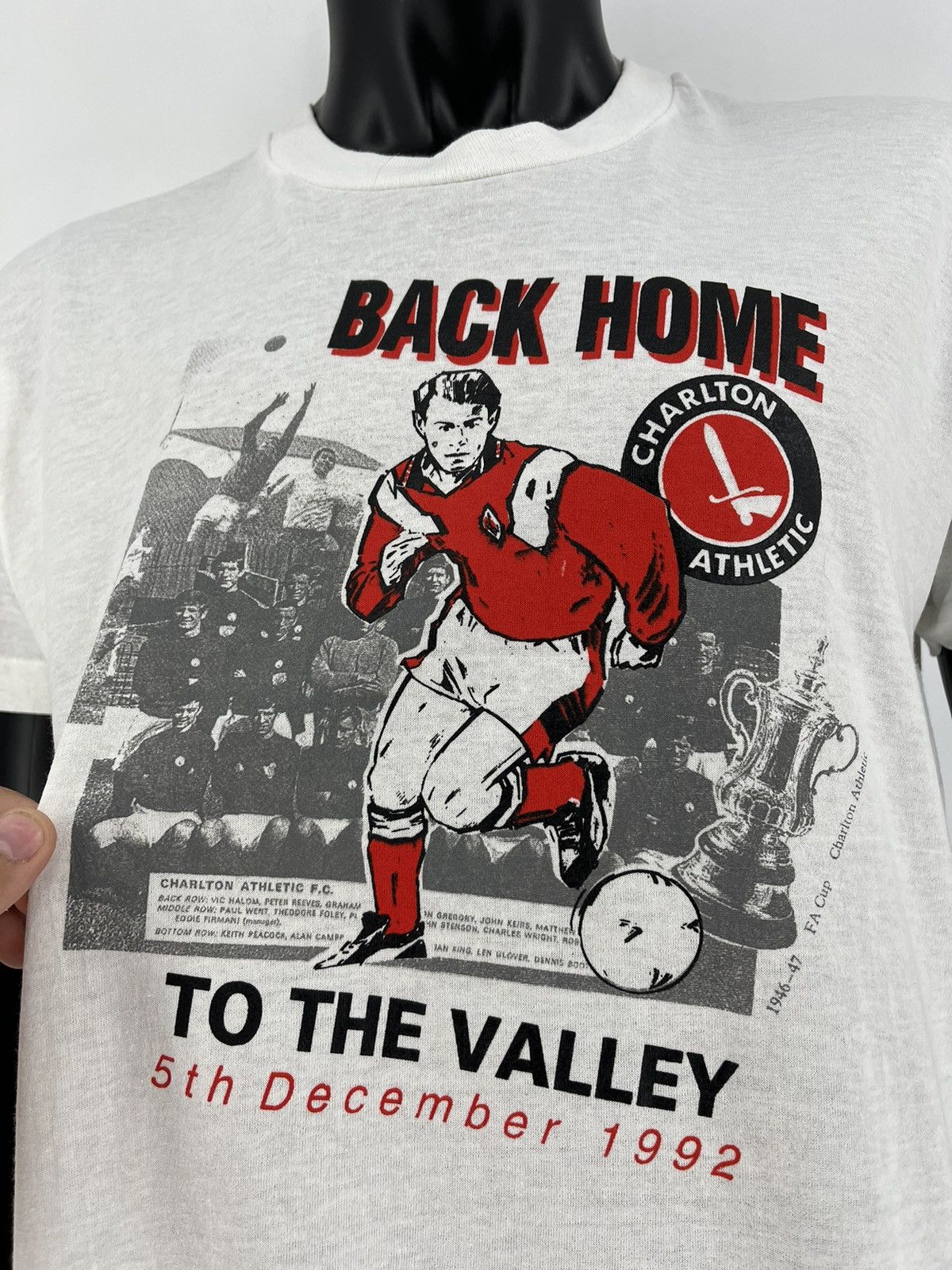 Vintage Vintage 90s Charlton Athletic Football Club Tee Size US XL / EU 56 / 4 - 9 Thumbnail