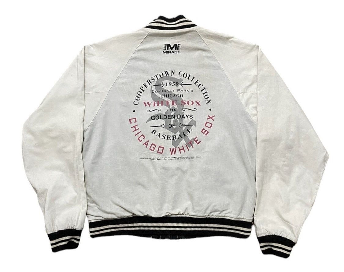 MLB 1991 Reversible Chicago White Sox Cooperstown Bomber Jacket Size US L / EU 52-54 / 3 - 4 Thumbnail