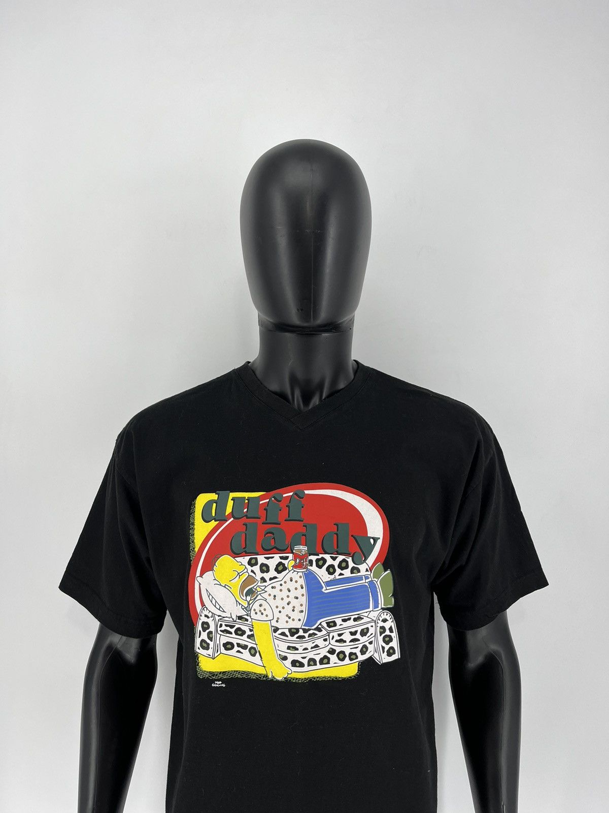 The Simpsons × Vintage Vintage Y2K The Simpsons Duff Daddy Graphic T-Shirt Size US L / EU 52-54 / 3 - 1 Thumbnail