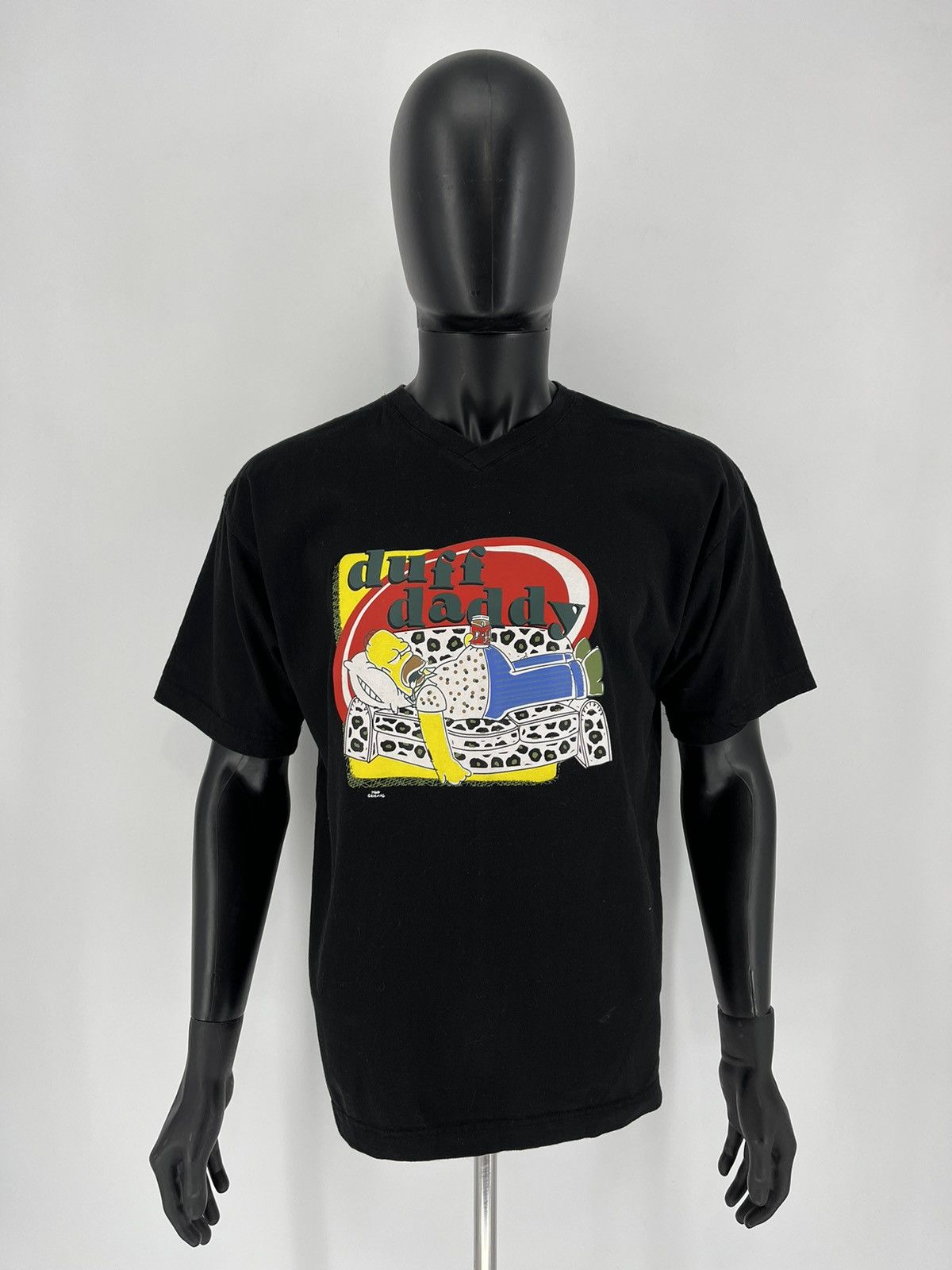 The Simpsons × Vintage Vintage Y2K The Simpsons Duff Daddy Graphic T-Shirt Size US L / EU 52-54 / 3 - 2 Thumbnail