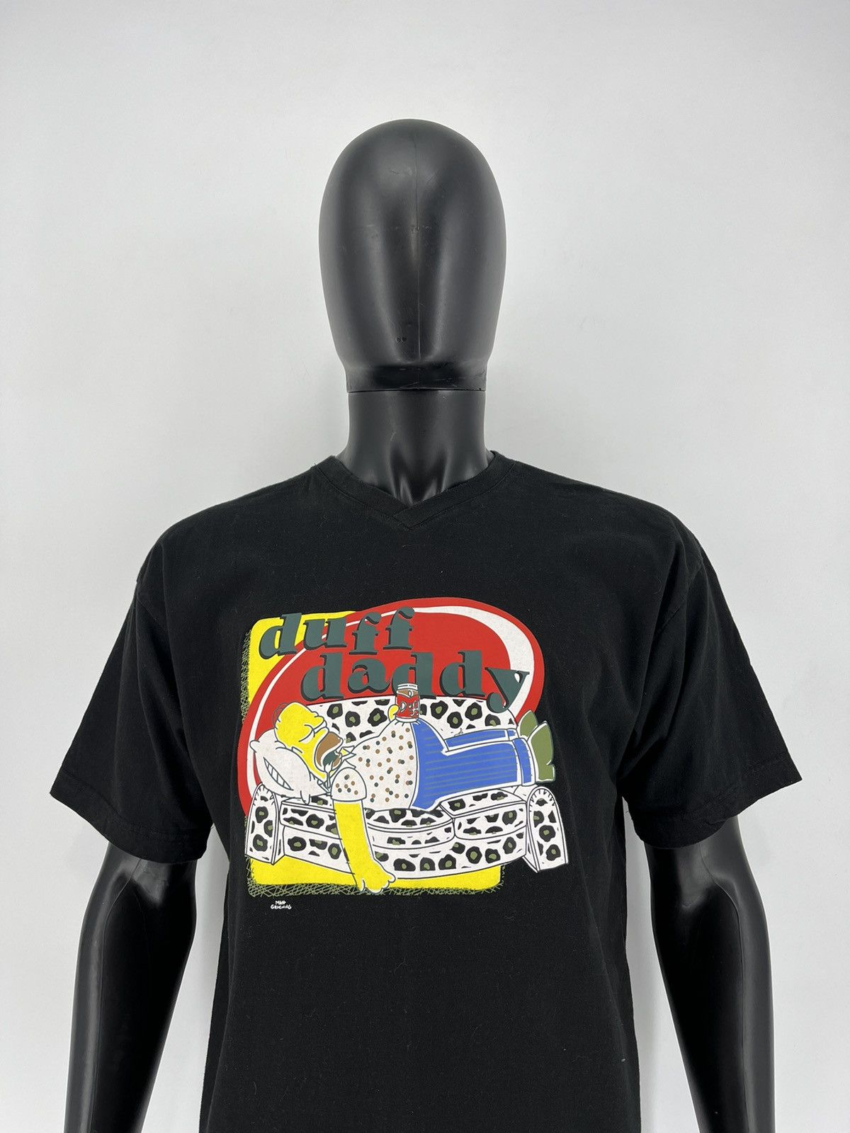 The Simpsons × Vintage Vintage Y2K The Simpsons Duff Daddy Graphic T-Shirt Size US L / EU 52-54 / 3 - 6 Thumbnail