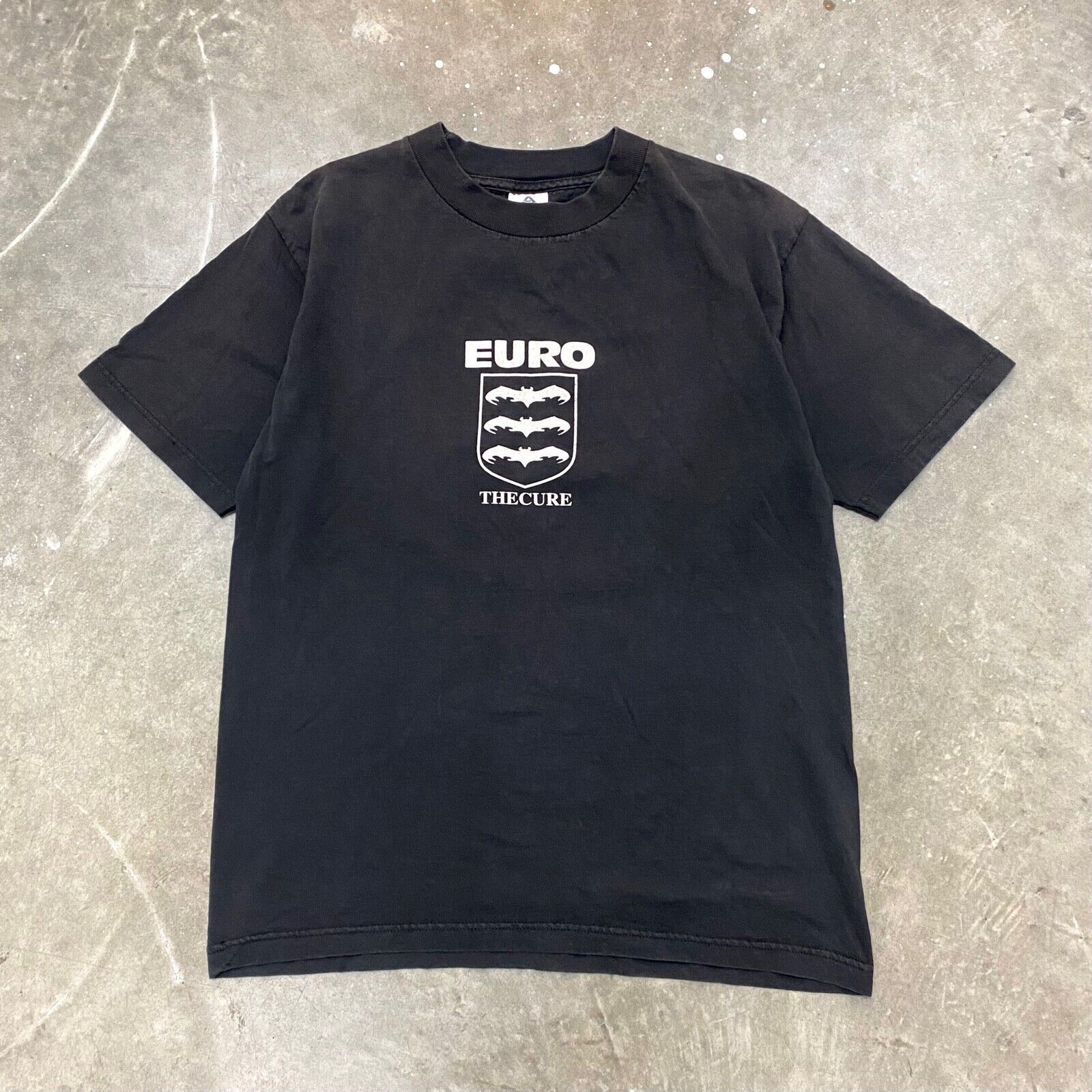 image of Band Tees x The Cure VTG 90's The Cure Euro Tour T Shirt Festival in Black, Men's (Size Medium)