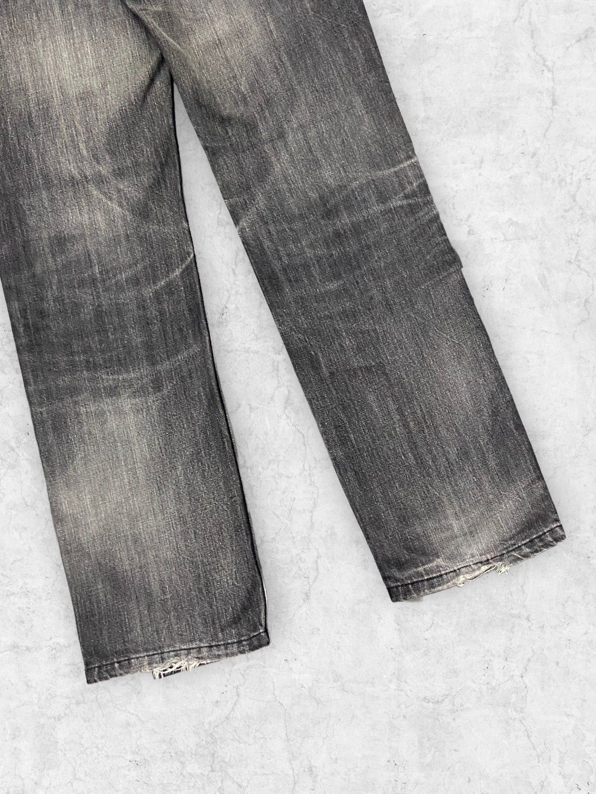 Japanese Brand × Lee × Vintage Vintage Lee Bush Mud Denim Pants Leather Belt Size US 32 / EU 48 - 12 Thumbnail