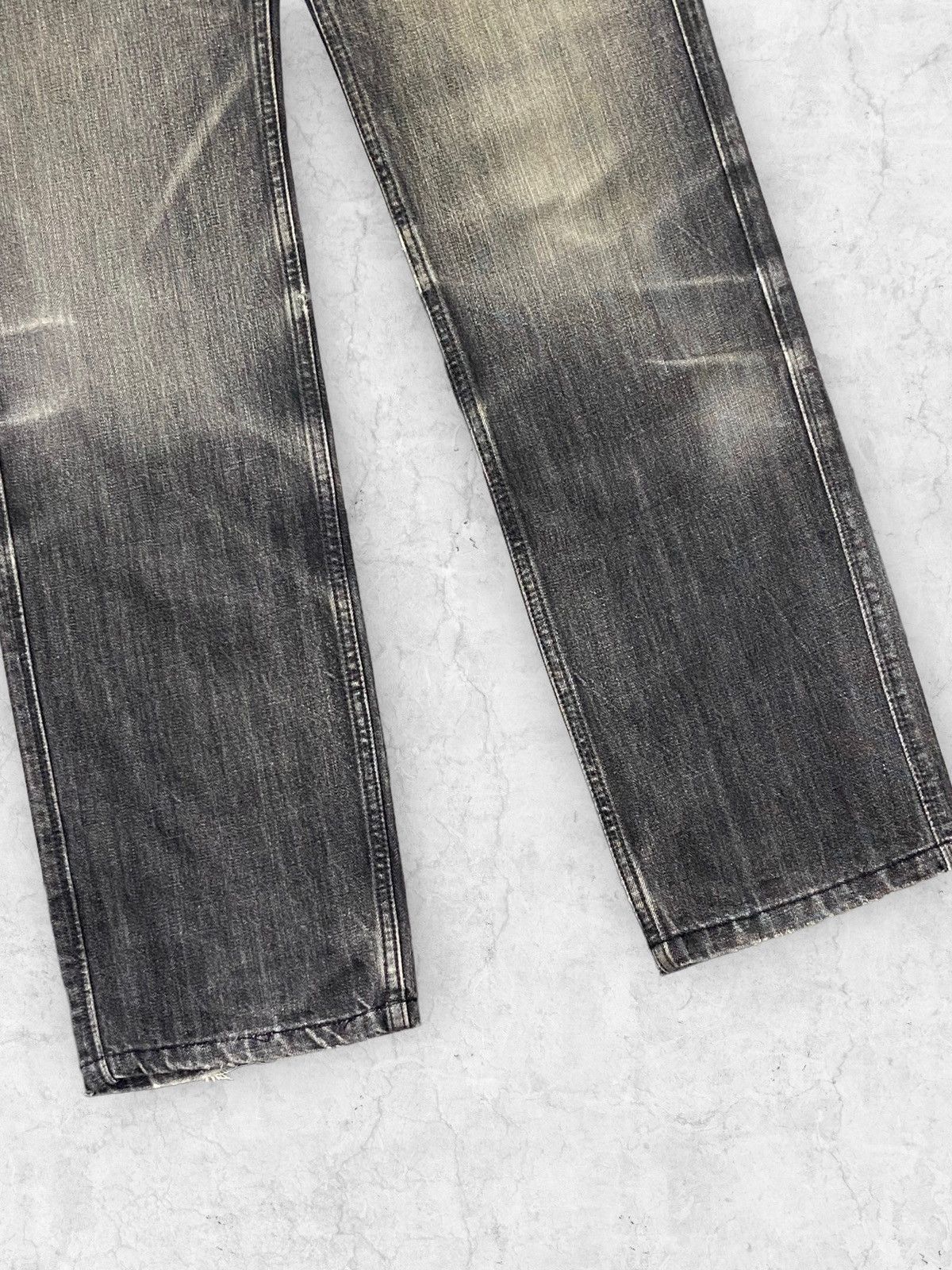 Japanese Brand × Lee × Vintage Vintage Lee Bush Mud Denim Pants Leather Belt Size US 32 / EU 48 - 7 Thumbnail