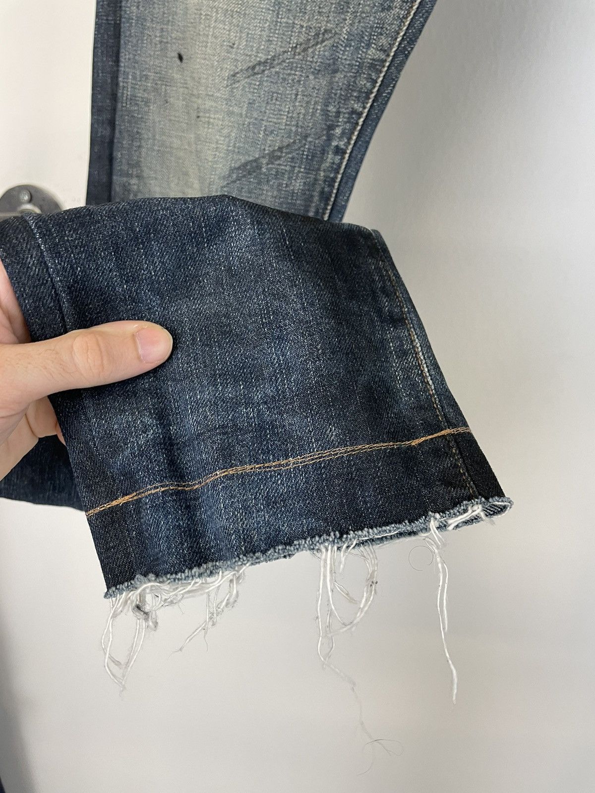 Dior × Hedi Slimane Dior painter faded dark stained denim jeans pants slim rare Size US 29 - 7 Thumbnail