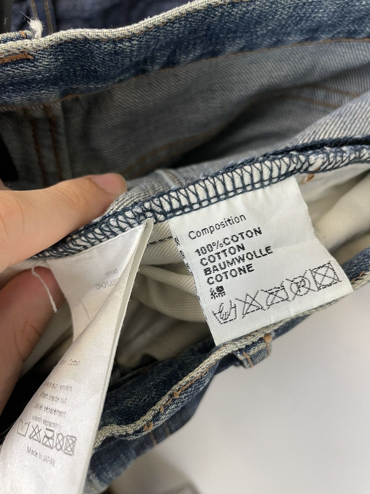 Dior × Hedi Slimane Dior painter faded dark stained denim jeans pants slim rare Size US 29 - 9 Thumbnail