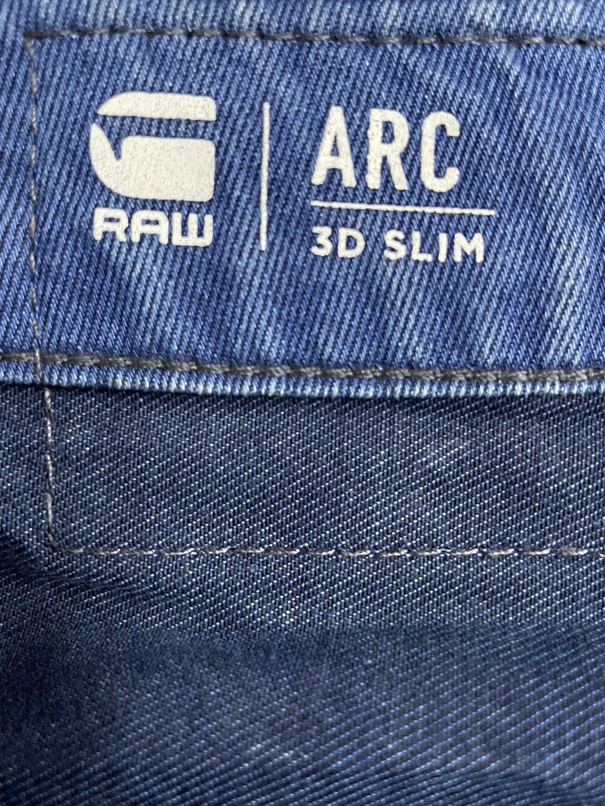 G-Star × Vintage G Star Raw 3D Slim Distressed Denim With Braided Belt Size US 31 - 15 Thumbnail