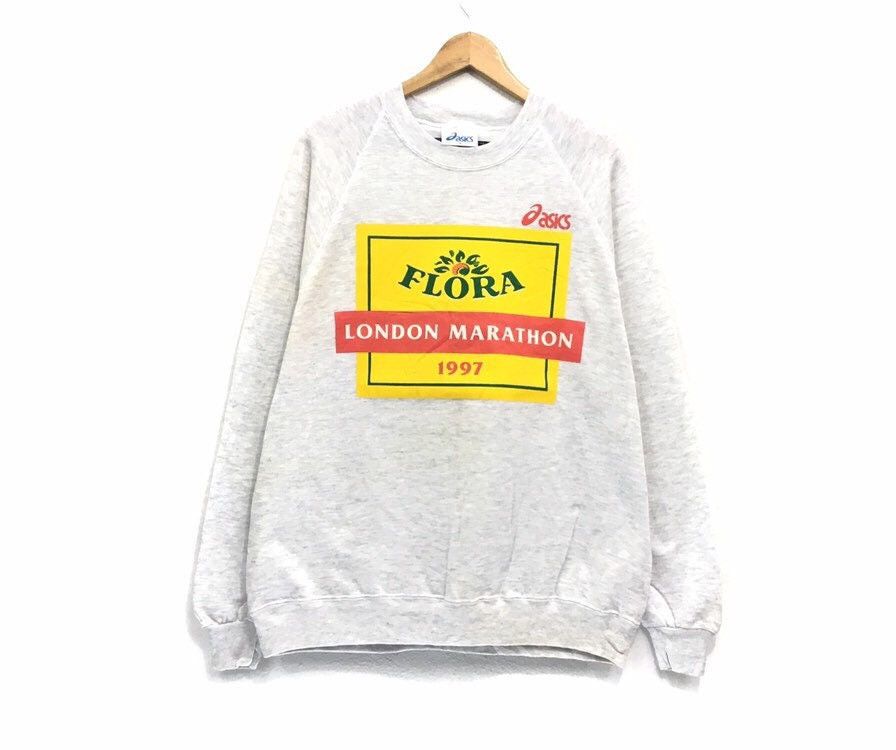 Asics × Sports Specialties × Vintage Vintage 90s Asics Marathon Crewneck Sweatshirt Size US XL / EU 56 / 4 - 1 Thumbnail