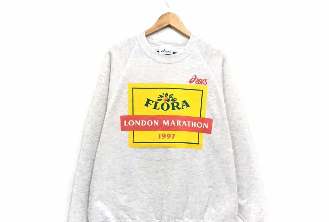 Asics × Sports Specialties × Vintage Vintage 90s Asics Marathon Crewneck Sweatshirt Size US XL / EU 56 / 4 - 4 Thumbnail