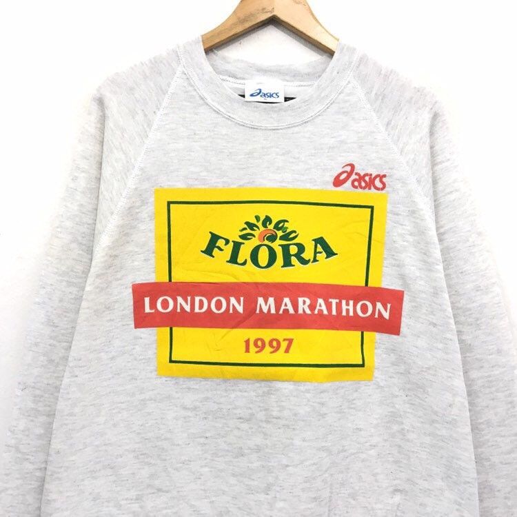 Asics × Sports Specialties × Vintage Vintage 90s Asics Marathon Crewneck Sweatshirt Size US XL / EU 56 / 4 - 6 Thumbnail