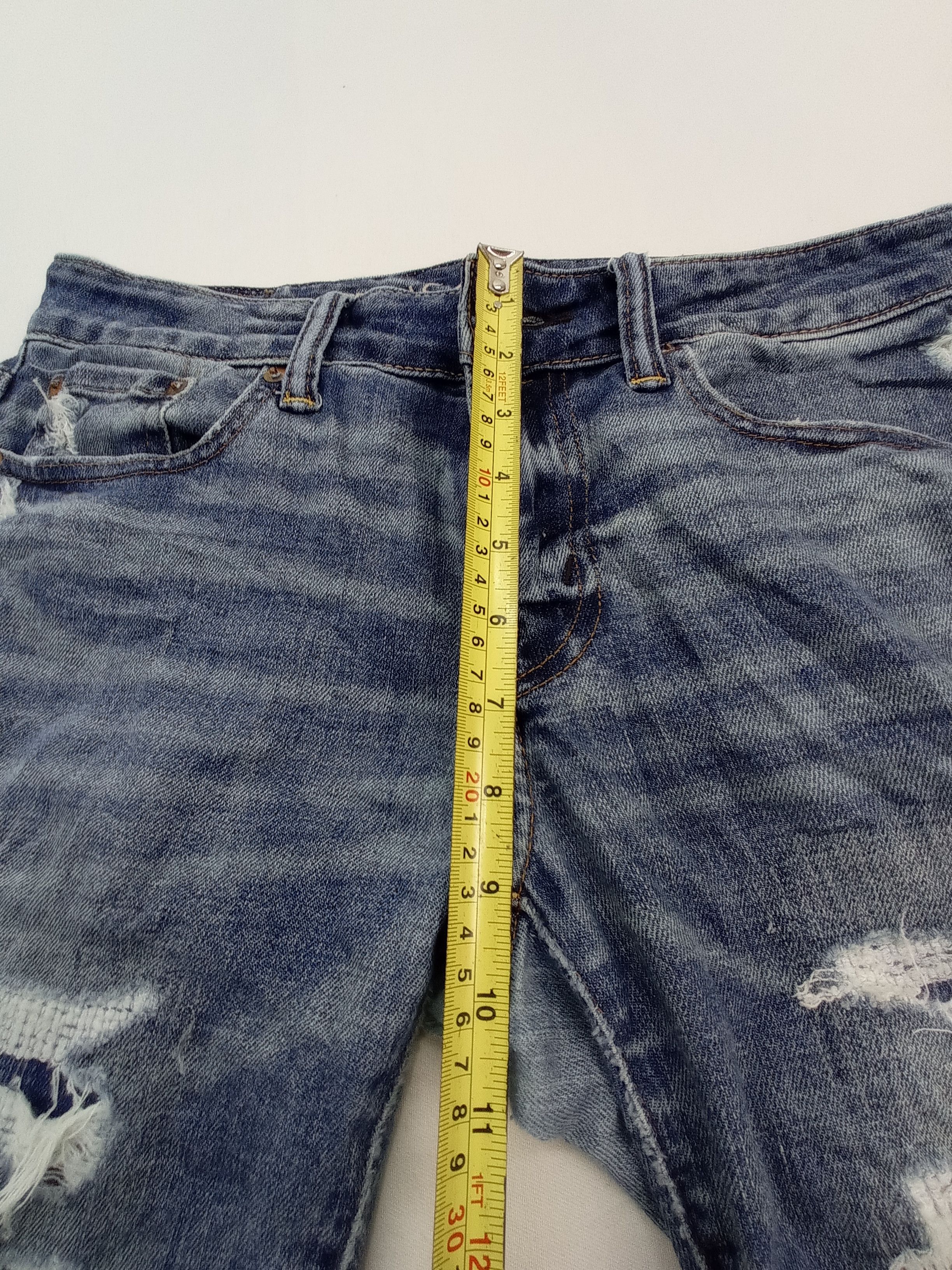 American Eagle Outfitters American Eagle Disstrested Denim Pants Size US 31 - 21 Thumbnail