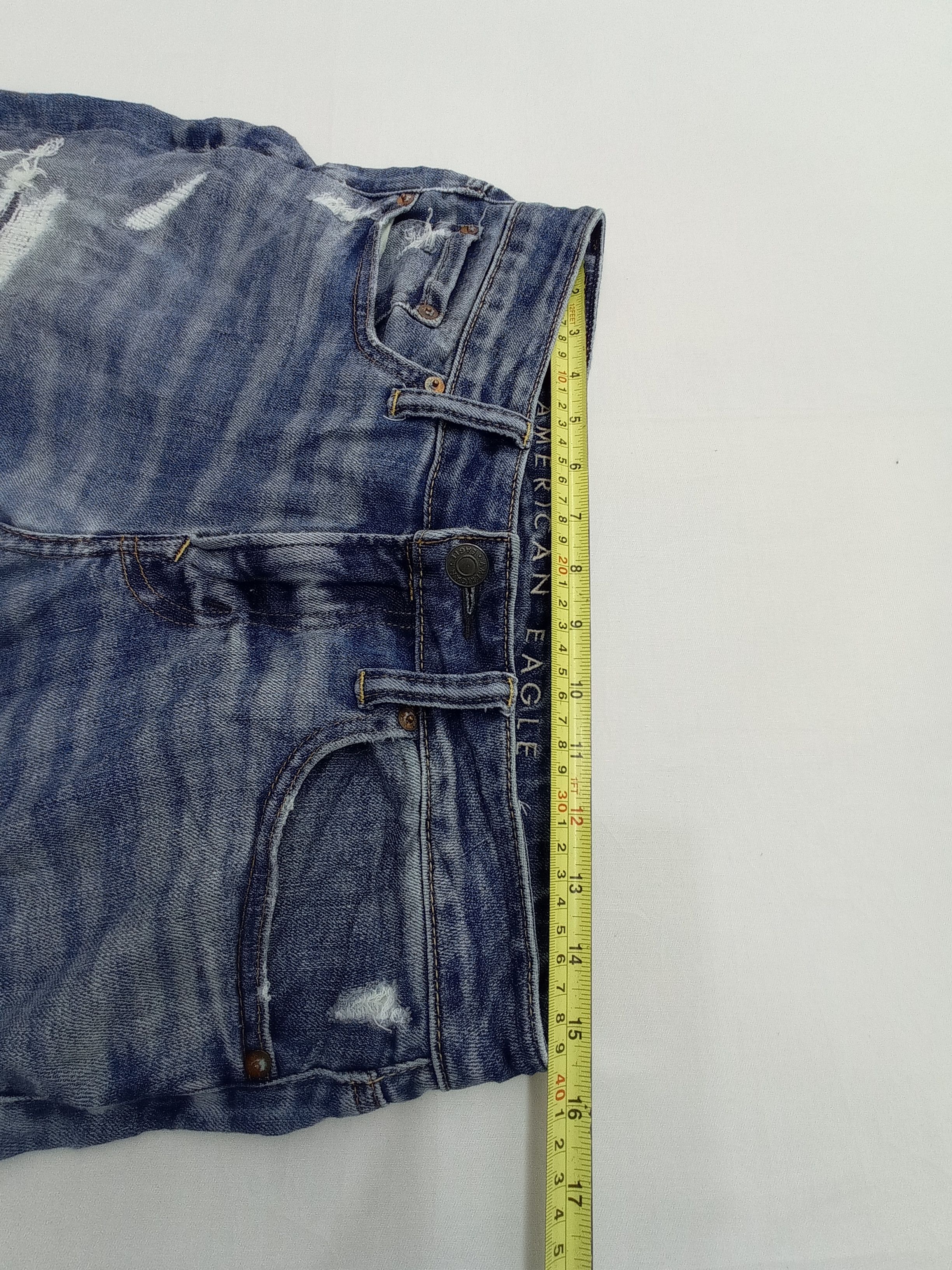 American Eagle Outfitters American Eagle Disstrested Denim Pants Size US 31 - 22 Thumbnail