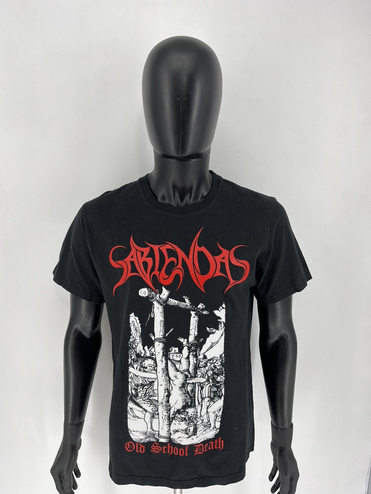 Band Tees Vintage SABIENDAS "Old School Death" Shirt Black Size US M / EU 48-50 / 2 - 5 Thumbnail