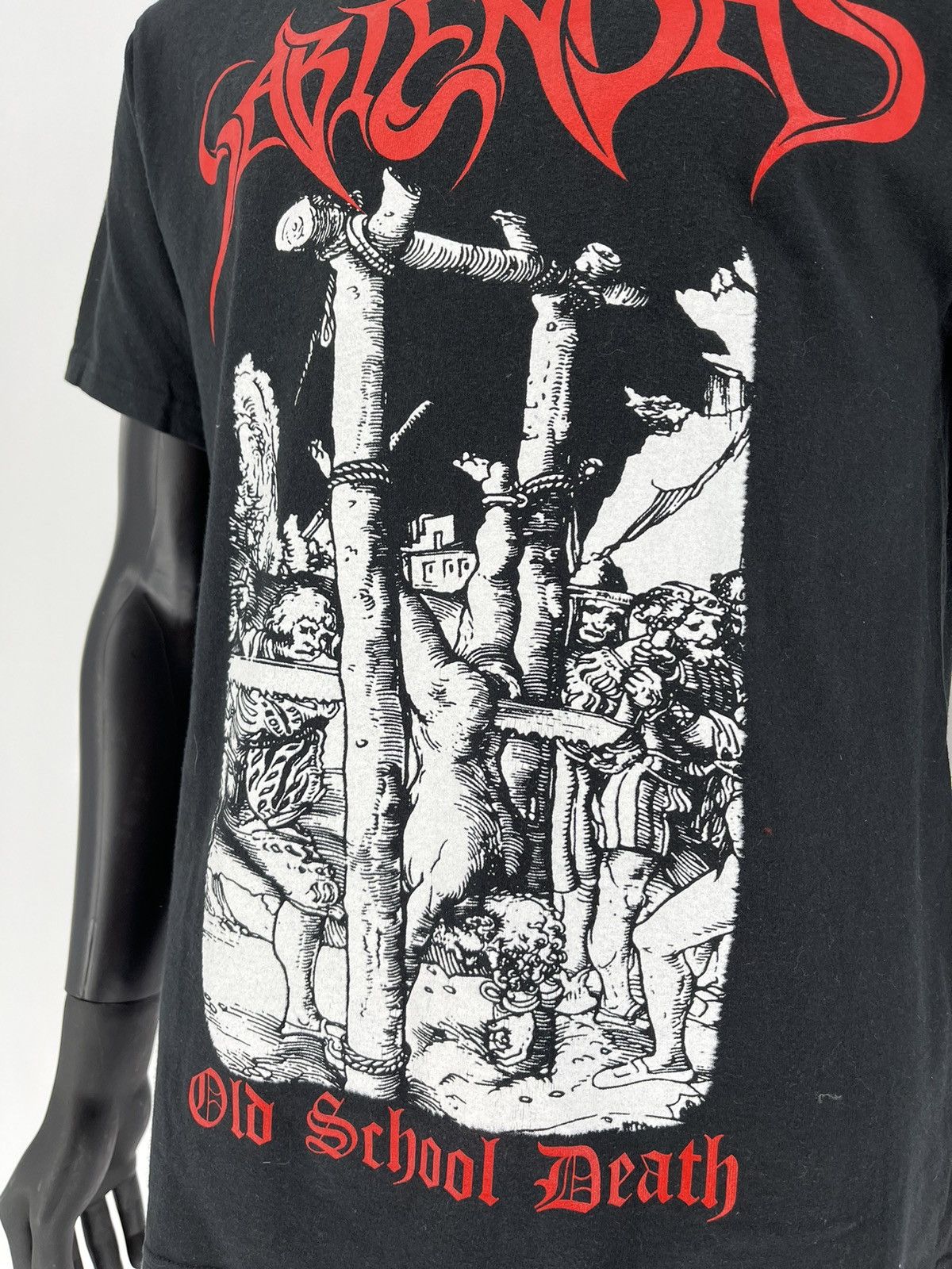 Band Tees Vintage SABIENDAS "Old School Death" Shirt Black Size US M / EU 48-50 / 2 - 6 Thumbnail
