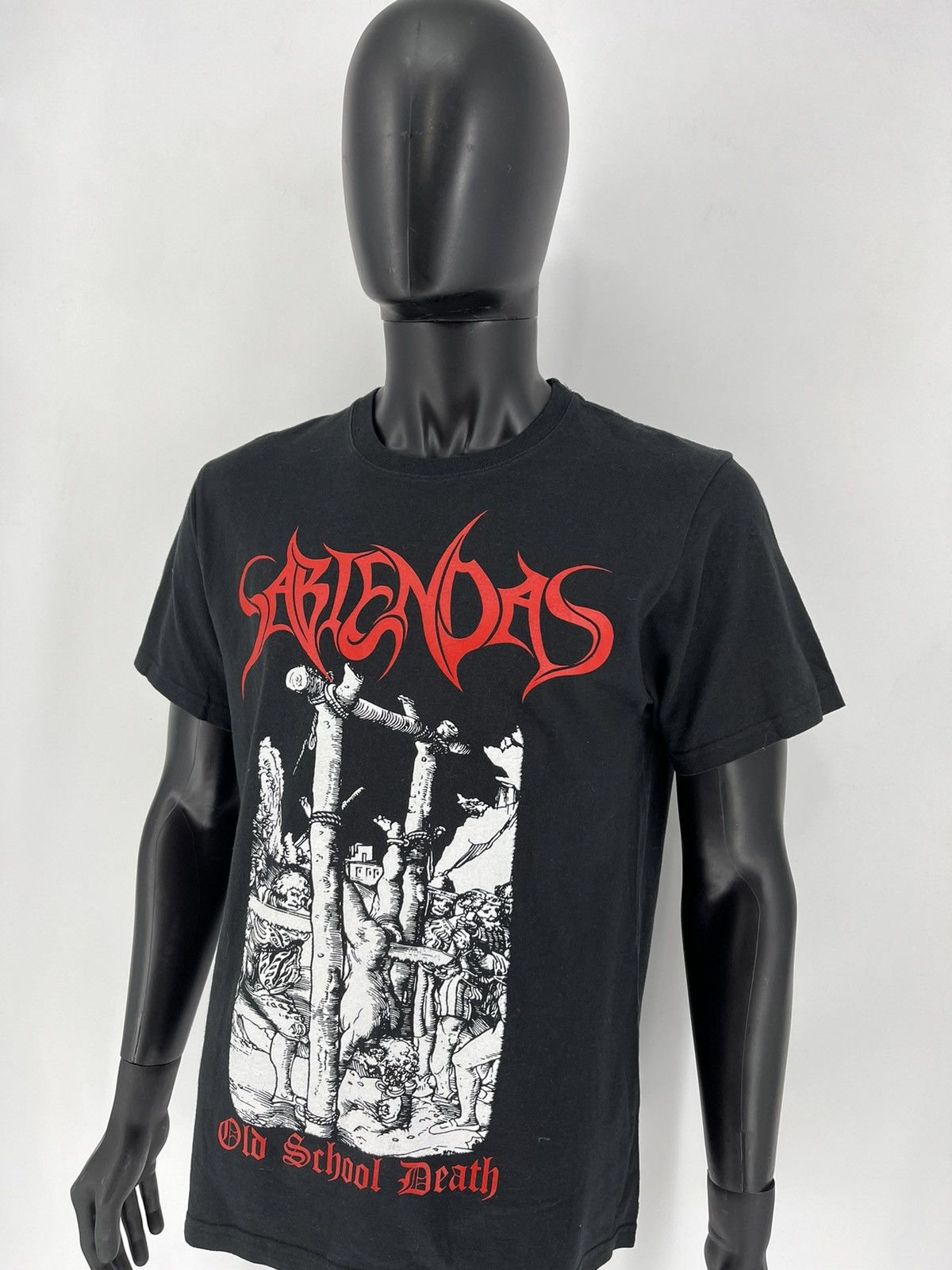Band Tees Vintage SABIENDAS "Old School Death" Shirt Black Size US M / EU 48-50 / 2 - 4 Thumbnail