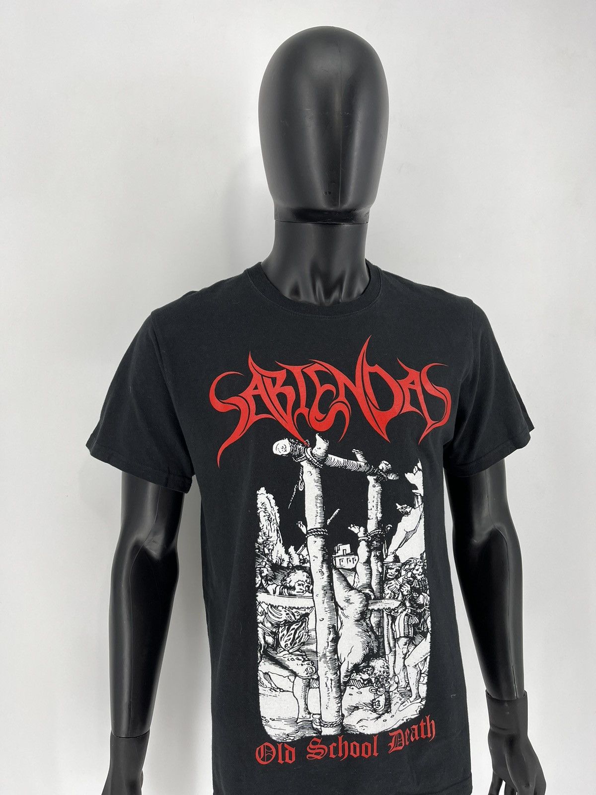 Band Tees Vintage SABIENDAS "Old School Death" Shirt Black Size US M / EU 48-50 / 2 - 3 Thumbnail