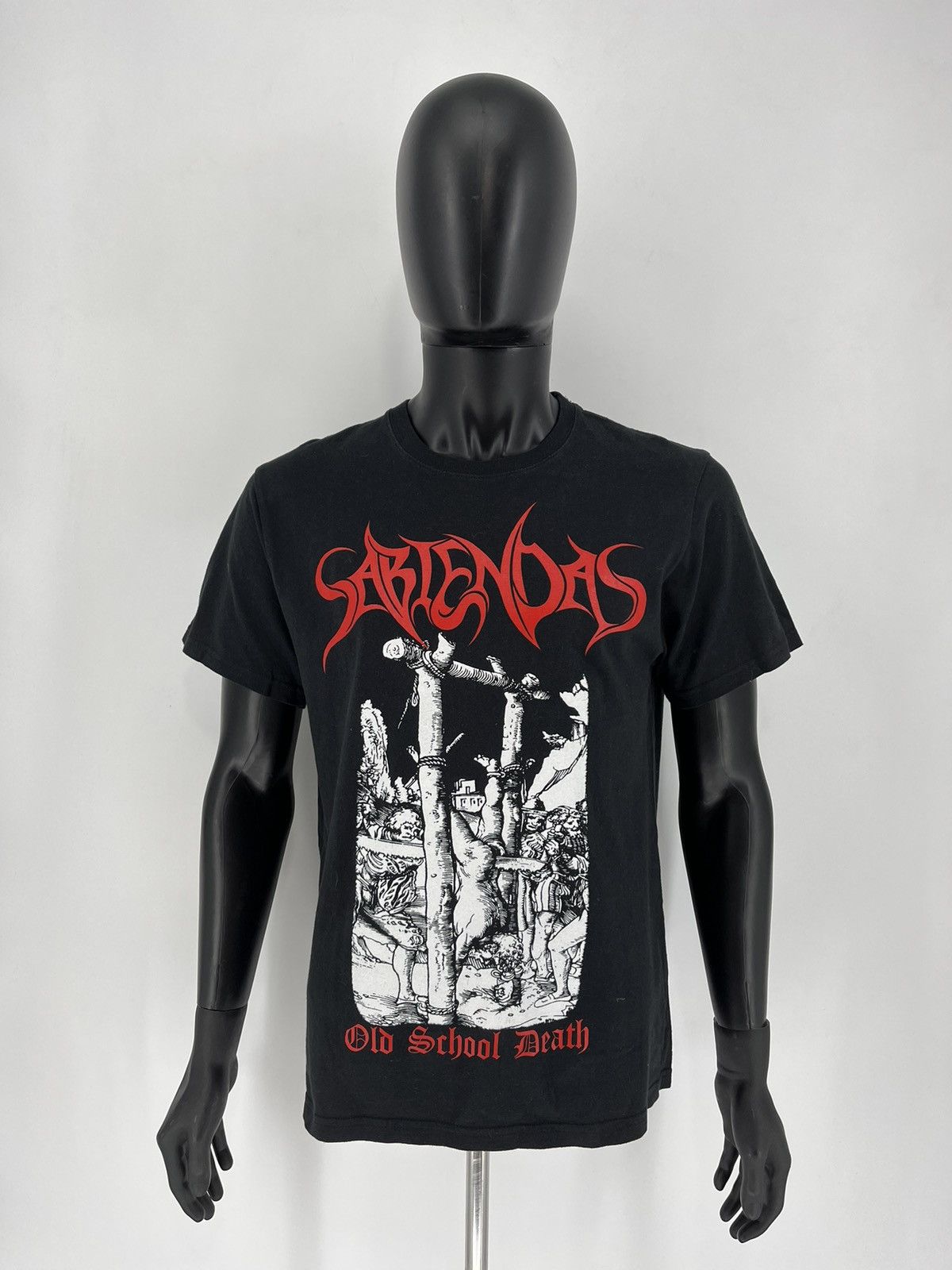 Band Tees Vintage SABIENDAS "Old School Death" Shirt Black Size US M / EU 48-50 / 2 - 2 Thumbnail