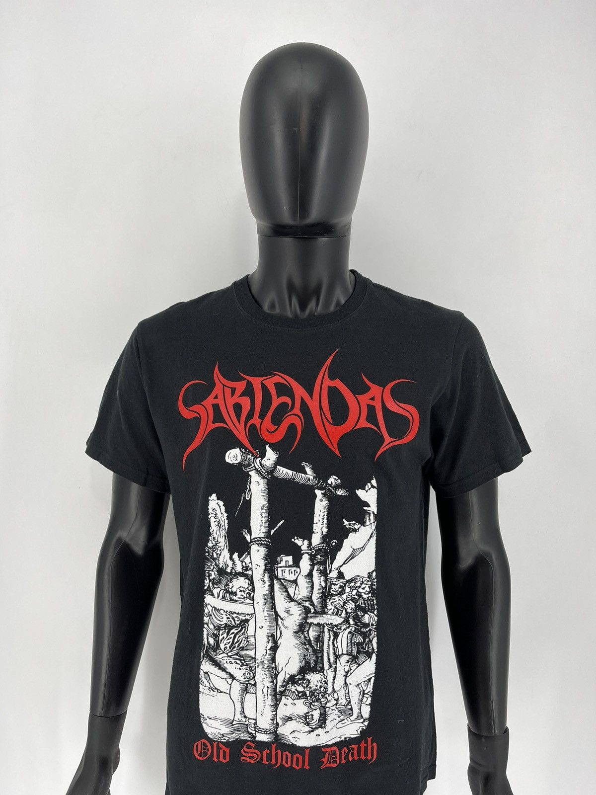 Band Tees Vintage SABIENDAS "Old School Death" Shirt Black Size US M / EU 48-50 / 2 - 1 Thumbnail